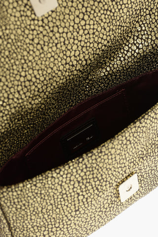 Removable Shoulder Strap MIA Jacquard Lurex Clutch