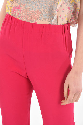 Side Zipped Cropped Fit Flared Pants