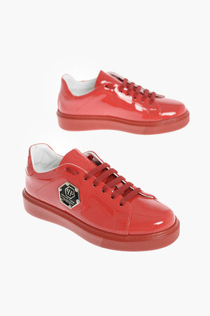 EST.1978 patent leather sneakers