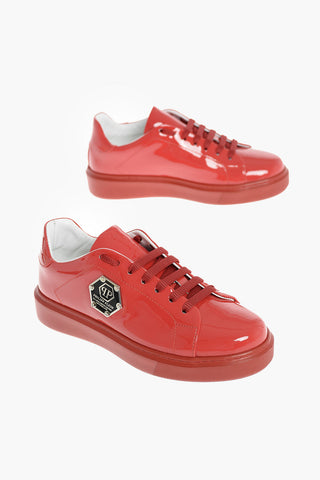 EST.1978 patent leather sneakers
