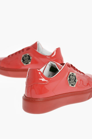 EST.1978 patent leather sneakers