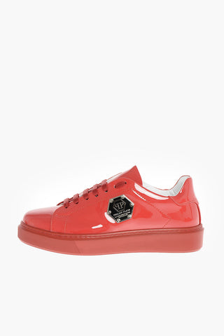 EST.1978 patent leather sneakers