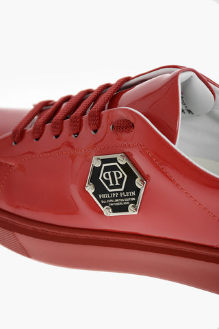 EST.1978 patent leather sneakers