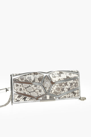 EST.1978 Snake Leather Detailed LUXURY DREAM Clutch