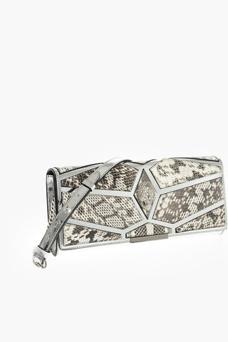 EST.1978 Snake Leather Detailed LUXURY DREAM Clutch