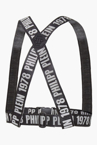 EST.1978 logoed nylon Suspenders