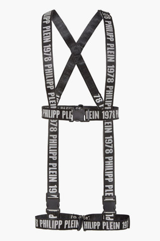 EST.1978 logoed nylon Suspenders