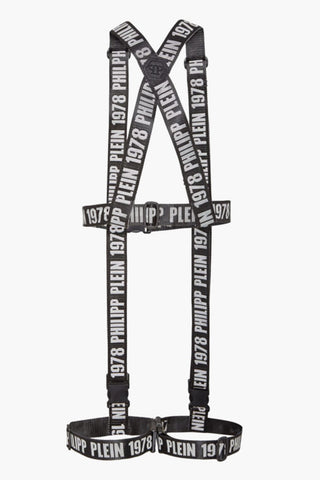 EST.1978 logoed nylon Suspenders