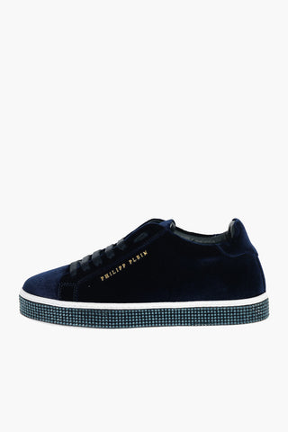 EST.1978 velvet HOTFIX sneakers with midsole enriched by crystals