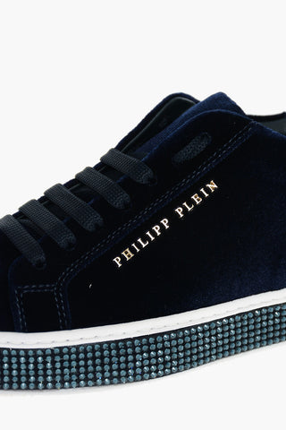 EST.1978 velvet HOTFIX sneakers with midsole enriched by crystals
