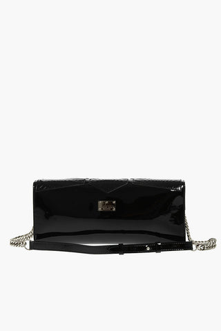 EST.1978 snake effect patent leather SPACE shoulder bag