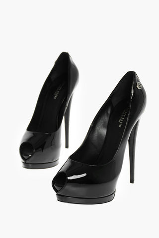 16cm pumps SHARON open toe with studs on the heel