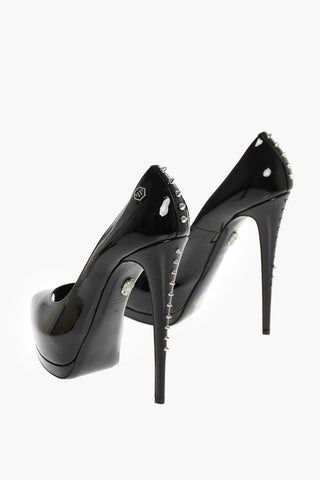 16cm pumps SHARON open toe with studs on the heel