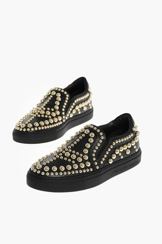 ESR.1978 leather JADRIN slip on sneakers with studs