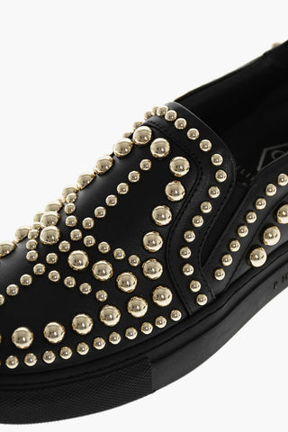 ESR.1978 leather JADRIN slip on sneakers with studs