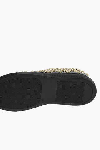 ESR.1978 leather JADRIN slip on sneakers with studs
