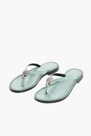 sandali infradito in pelle