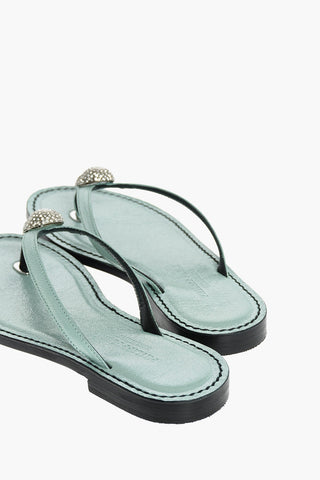 sandali infradito in pelle