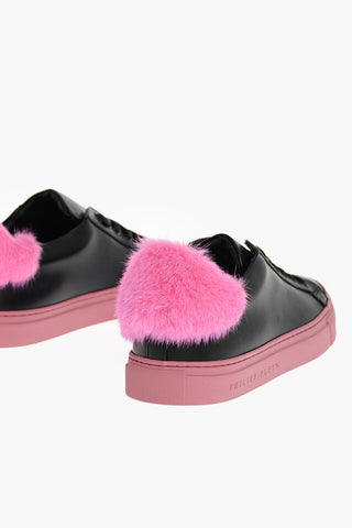 EST.1978 sneakers bassa BABY PUFF in pelle con dettaglio in pelliccia