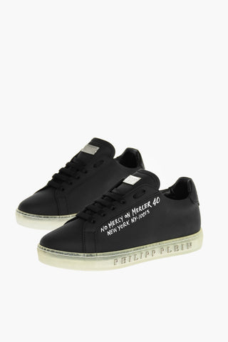 EST.1978 leather low-top sneakers with lights in the sole