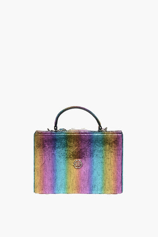 leather make up case with removable shoulder strap