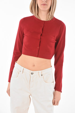 Cardigan Crop RUBIS in Misto Lana