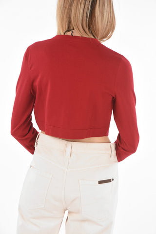 Cardigan Crop RUBIS in Misto Lana