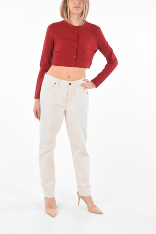 Cardigan Crop RUBIS in Misto Lana