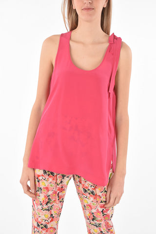 Side Split Silk Top