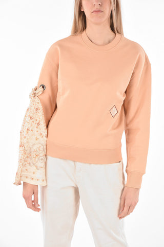 Crew Neck BOW DETAIL Embroidered Logo Sweatshirt