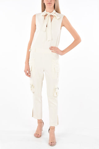 Tuta Cargo con Collo Tie Neck