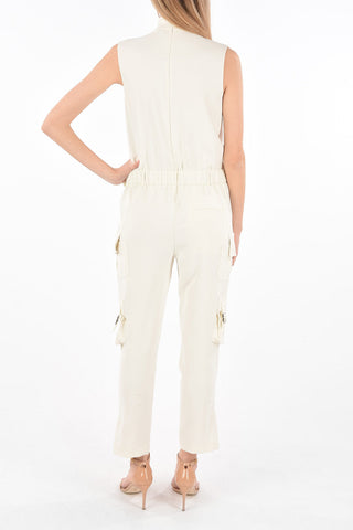 Tuta Cargo con Collo Tie Neck