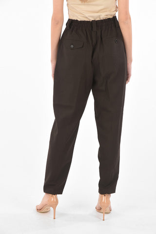 Pantaloni in Lana Vergine a 2 Pinces