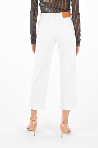 5 Pocket Straight Fit Cropped Denims