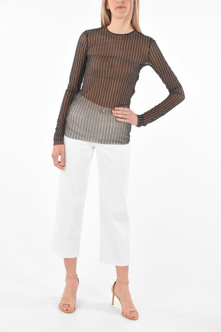 5 Pocket Straight Fit Cropped Denims