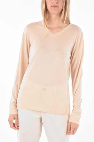 Maglia Collo a V in Cashmere