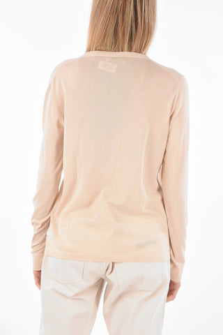 Maglia Collo a V in Cashmere