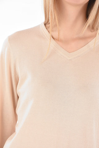 Maglia Collo a V in Cashmere