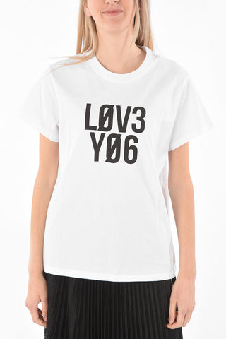 Crew Neck L0V3 Y06 Cotton T-Shirt