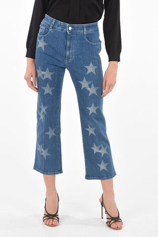 Sustainable Cotton STAR-PRINT Bootcut Denims
