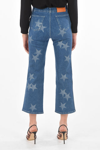Sustainable Cotton STAR-PRINT Bootcut Denims