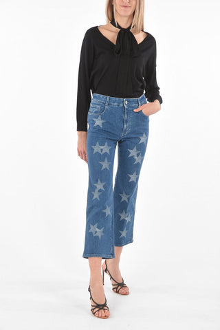 Sustainable Cotton STAR-PRINT Bootcut Denims