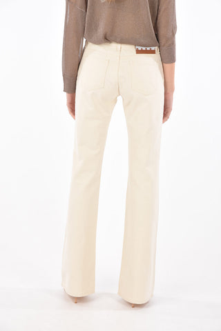 Jeans Bootcut Stampati con Passanti
