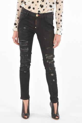 Rhinestones GENTLE DRAGON Distressed Jeggins