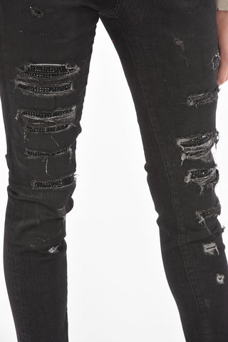 Rhinestones GENTLE DRAGON Distressed Jeggins