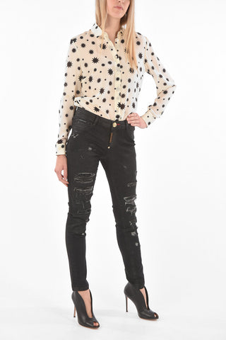 Rhinestones GENTLE DRAGON Distressed Jeggins