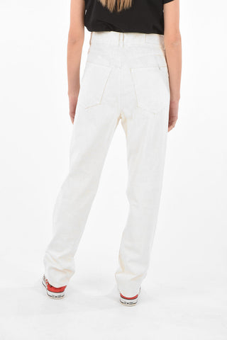 Straight Fit LACCA Coated Jeans