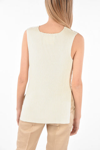 Ribbed Back Macramè Tank Top