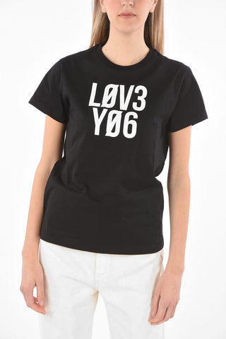 Crew Neck L0V3 Y06 Cotton T-Shirt