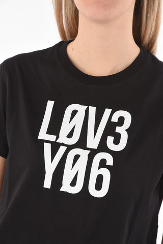 Crew Neck L0V3 Y06 Cotton T-Shirt